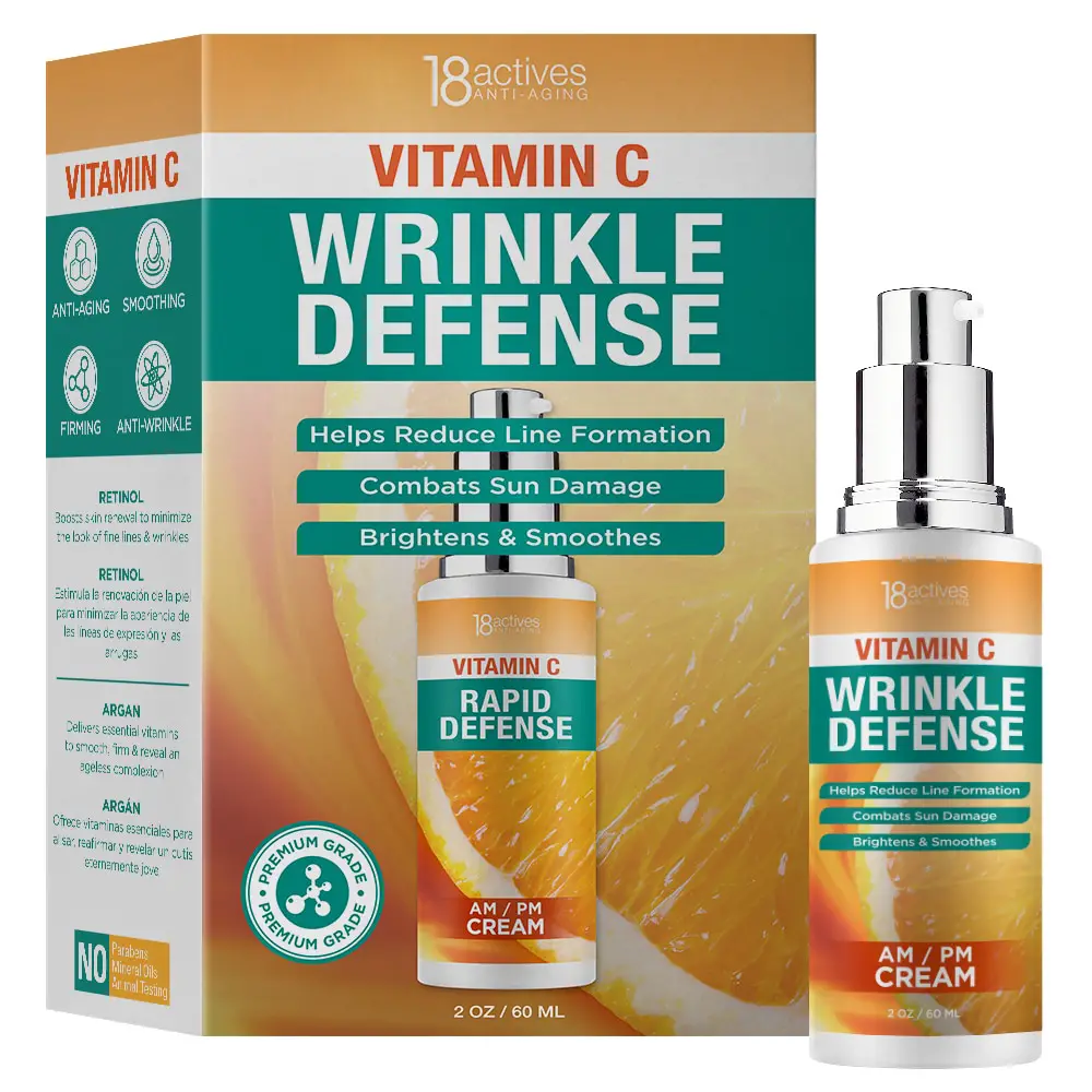 18actives Vitamin C Wrinkle Defense Day Cream 2oz / 60ml