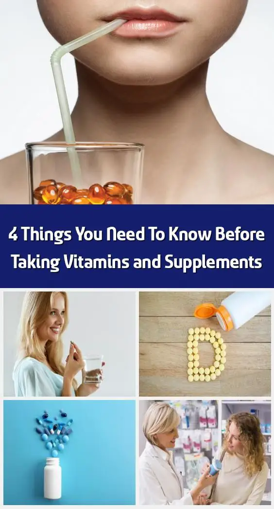 4 Things You Need To Know Before Taking Vitamins and ...