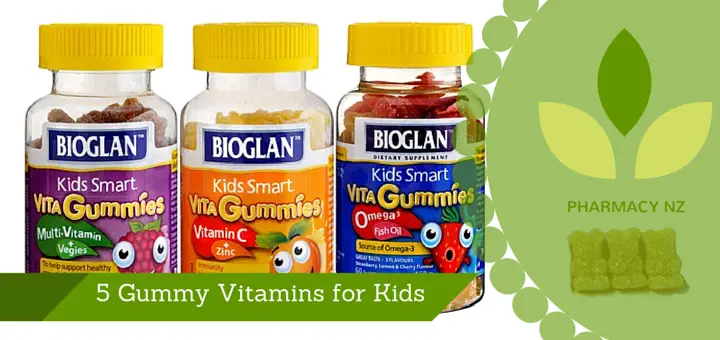 5 Gummy Vitamins for kids