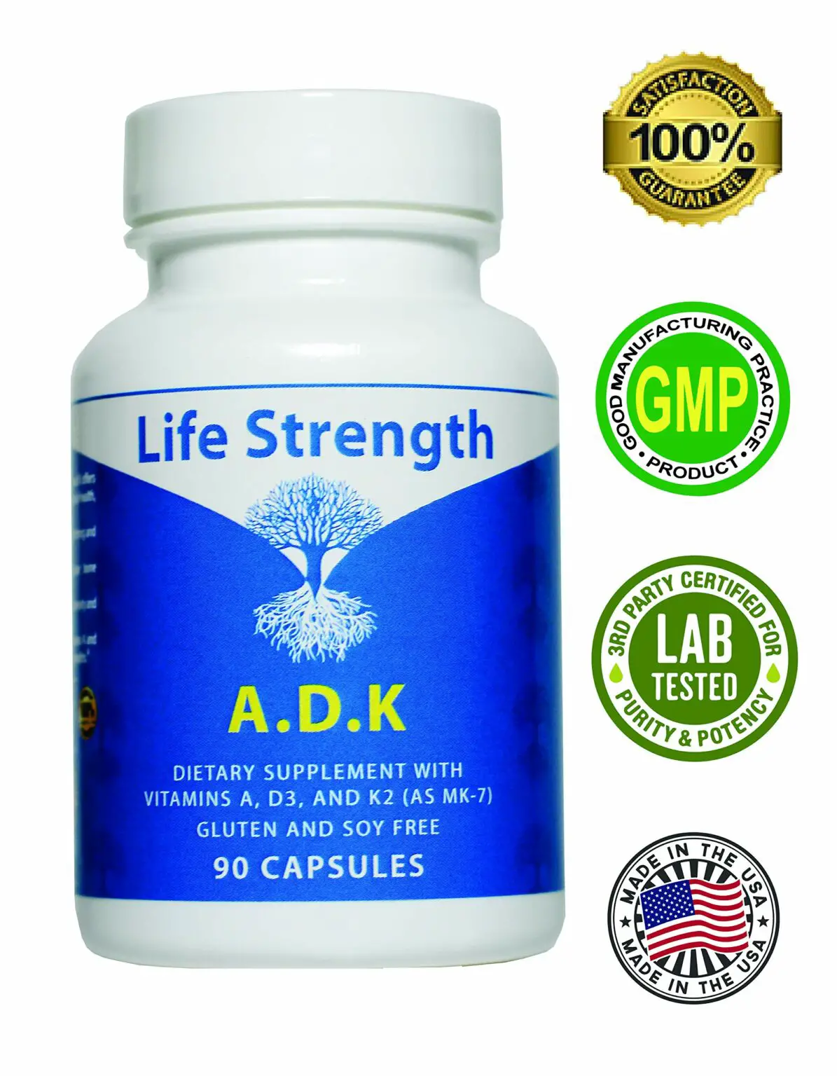 ADK 2 PK `180 CT Physician Formulated Vitamins A1, D3 &  K2 ...