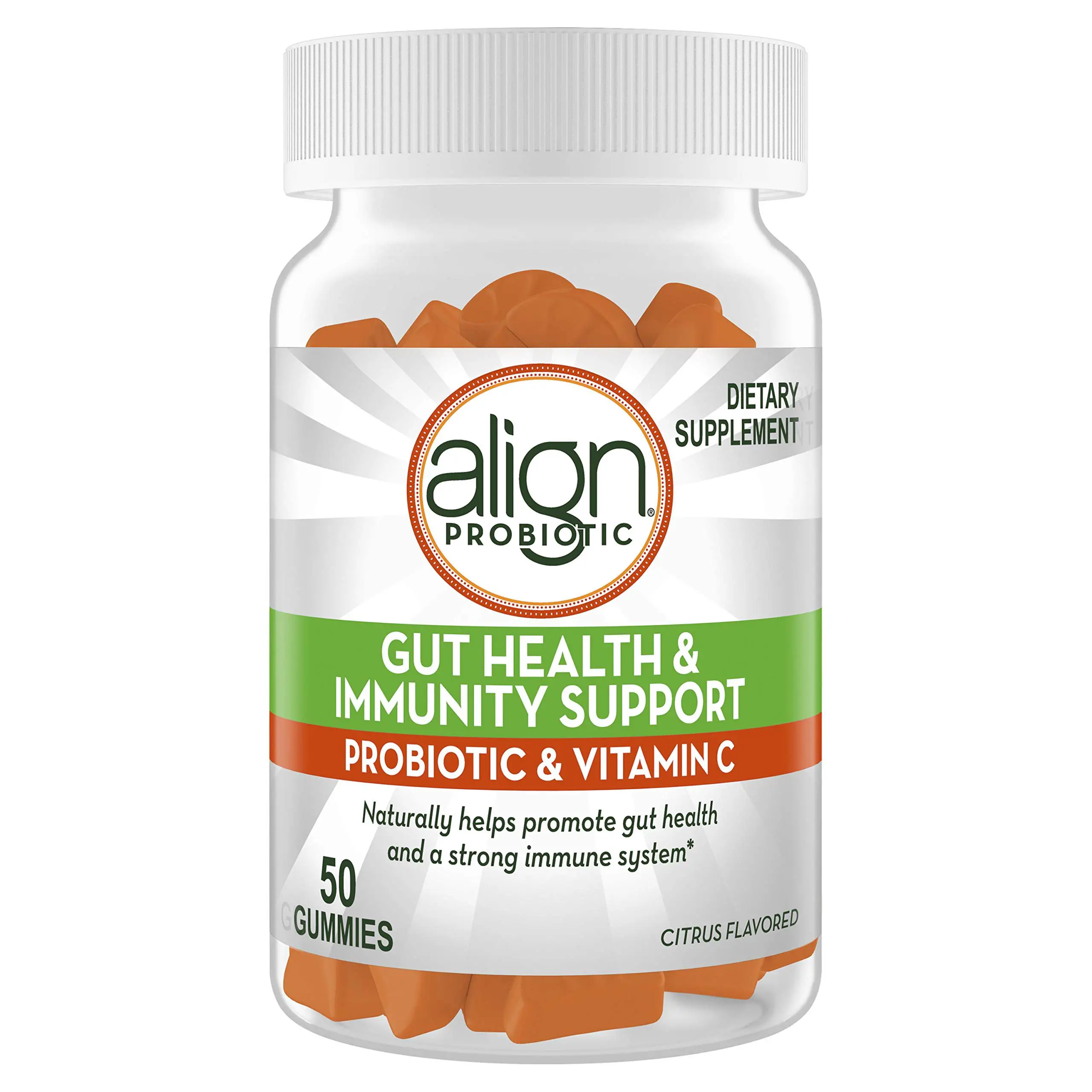 Align Probiotic Gut Health &  Immunity Vitamin C, Citrus ...