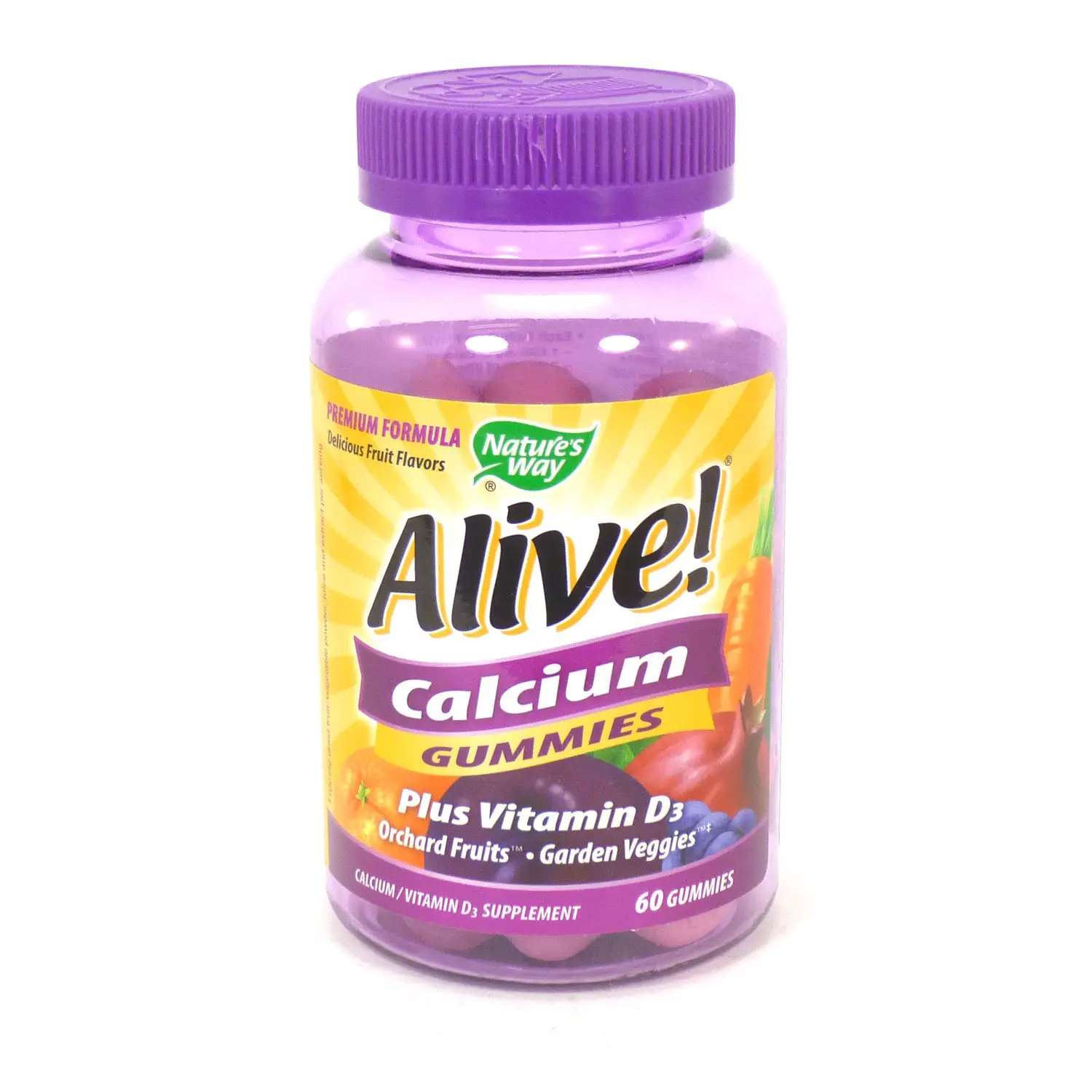 Alive Calcium Gummies Plus Vitamin D By Nature