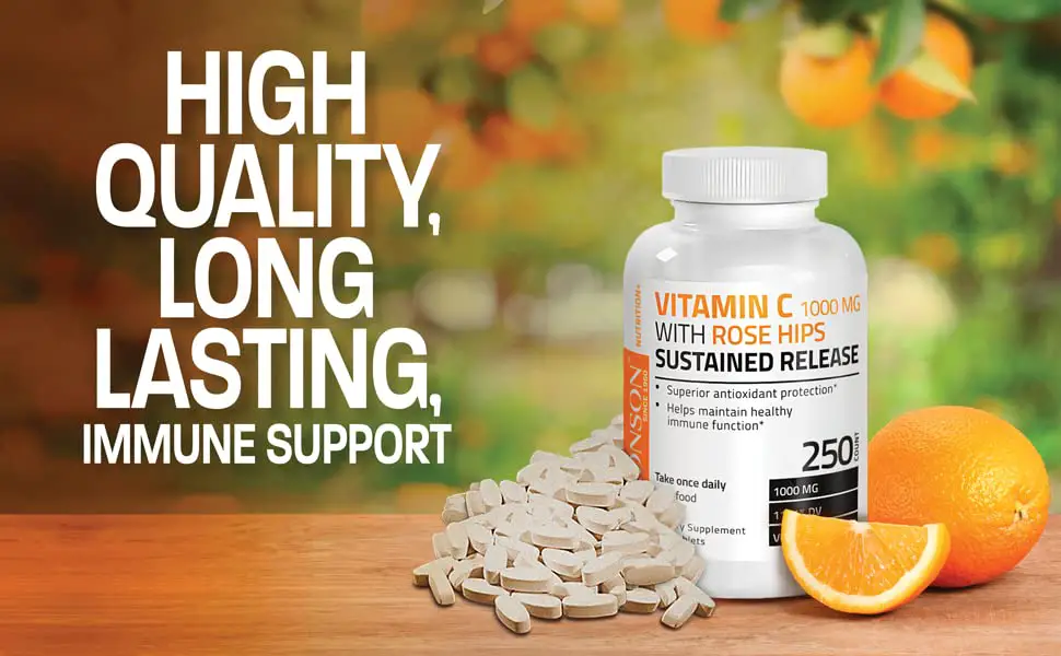 Amazon.com: Bronson Vitamin C 1000 mg with Rose Hips ...