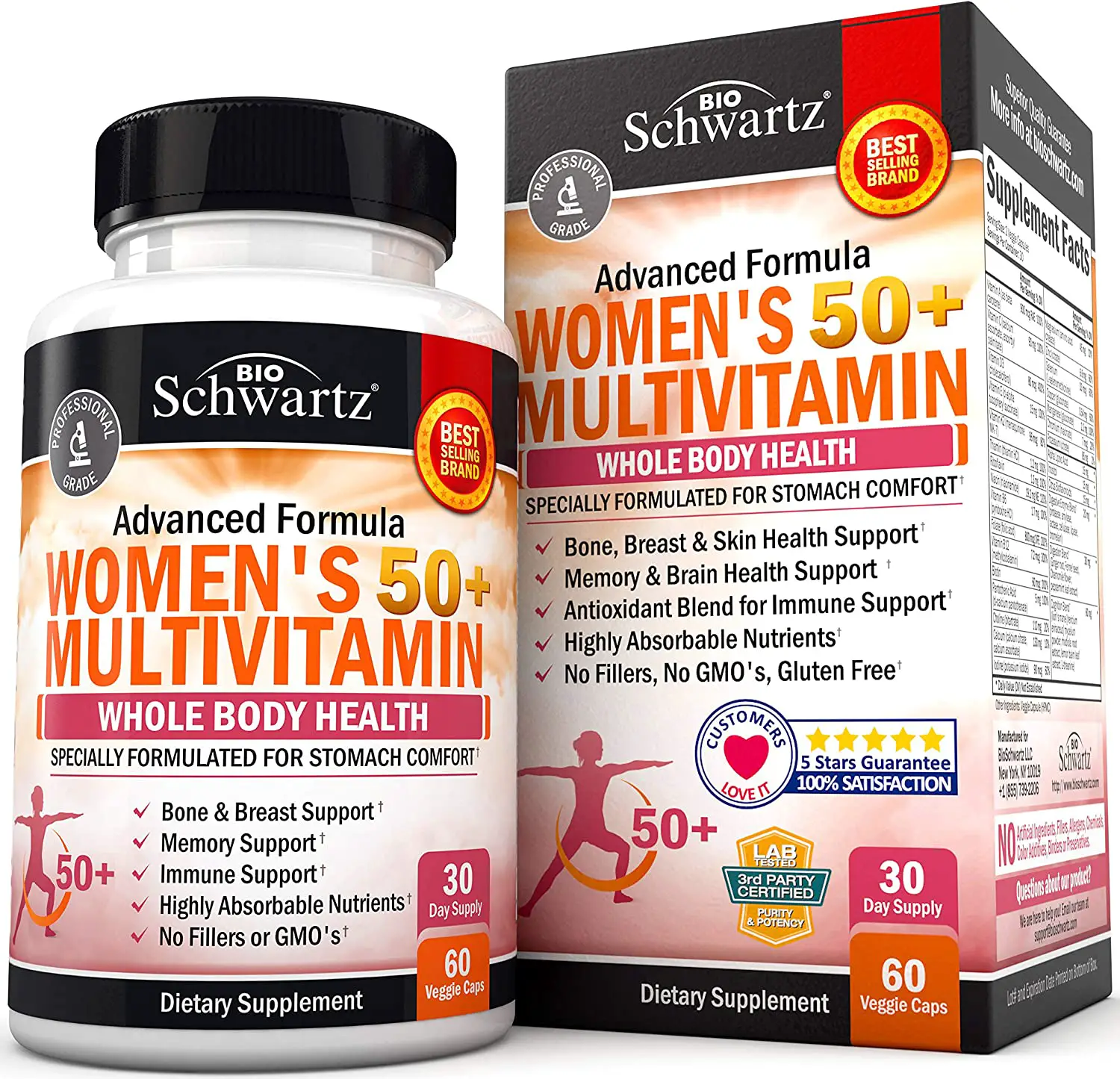 Amazon.com: Daily Multivitamin for Women 50 &  Over  Memory Support ...