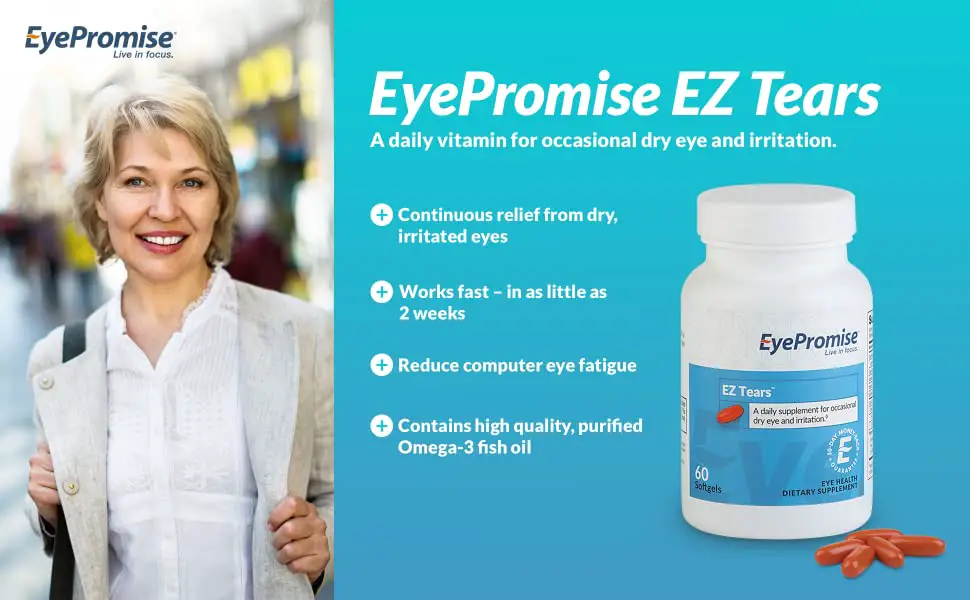 Amazon.com: EyePromise EZ Tears Eye Vitamin  Occasional Dry Eye Relief ...