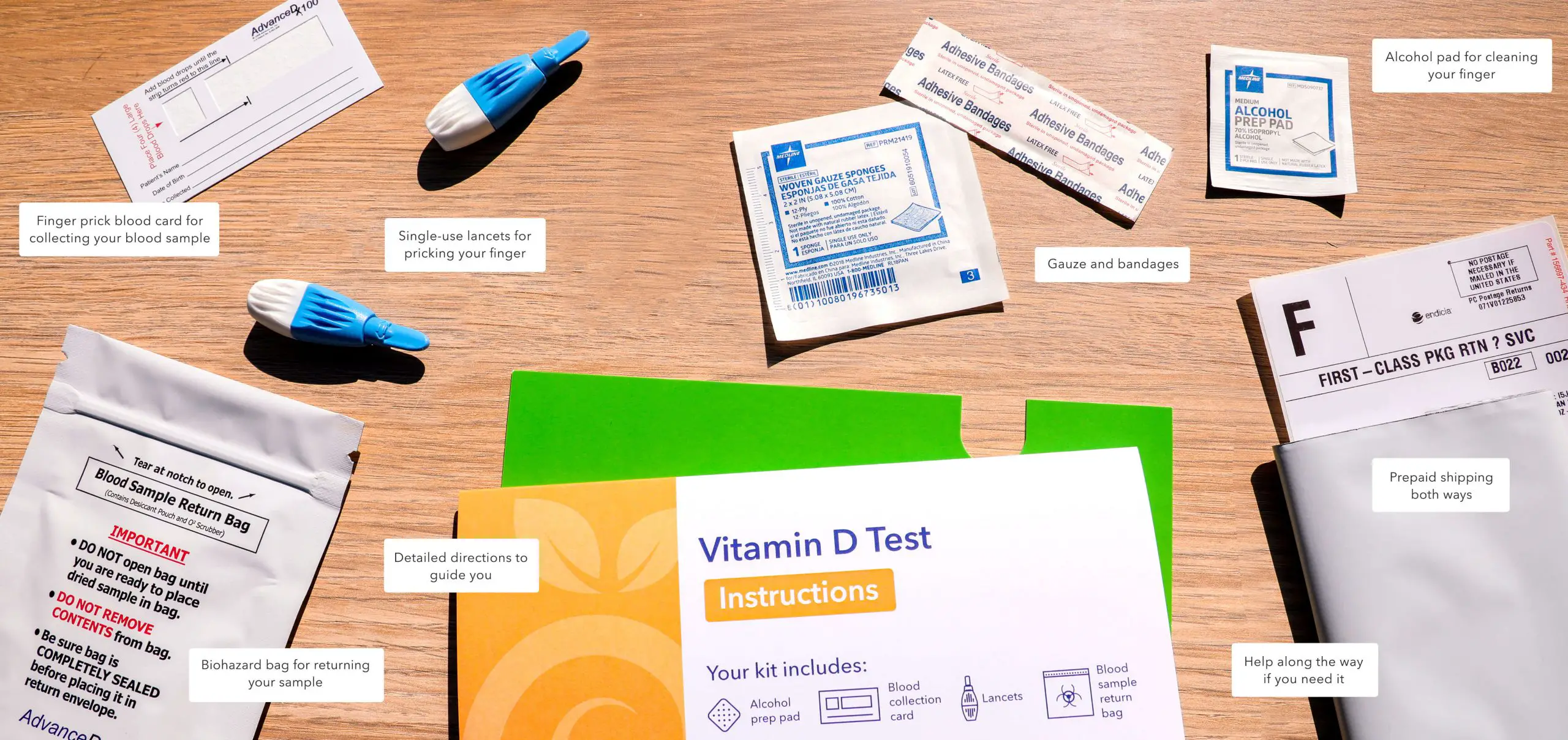 At Home Vitamin D Blood Test Kit