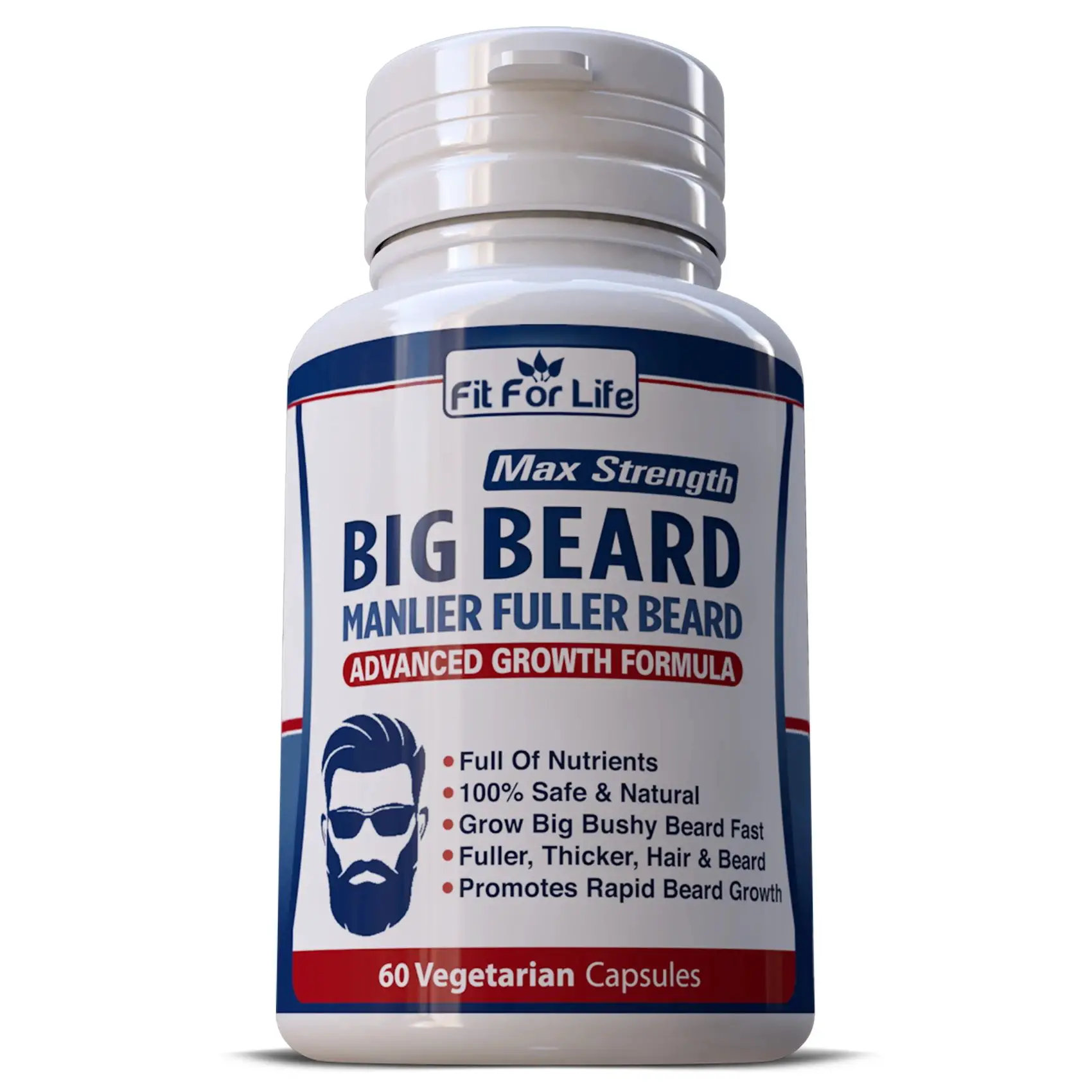 Big Beard Manlier Fuller Beard Bushy Hair Growth Herbal ...