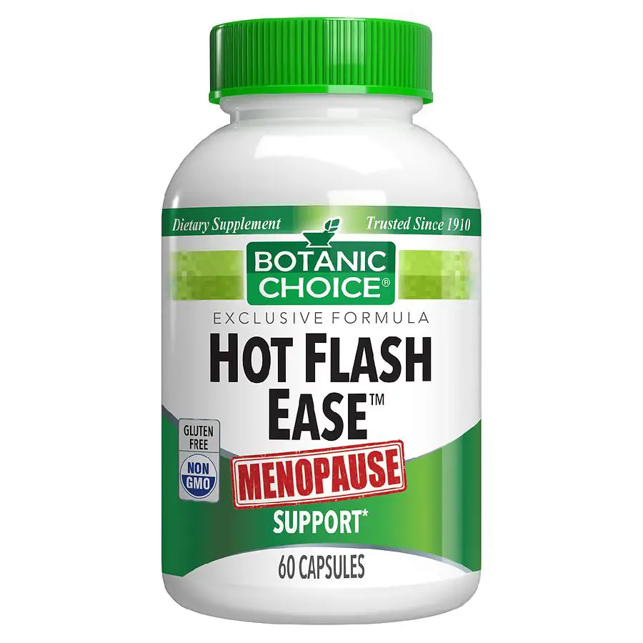 Botanic Choice Hot Flash Ease Menopause Support Dietary Supplement ...