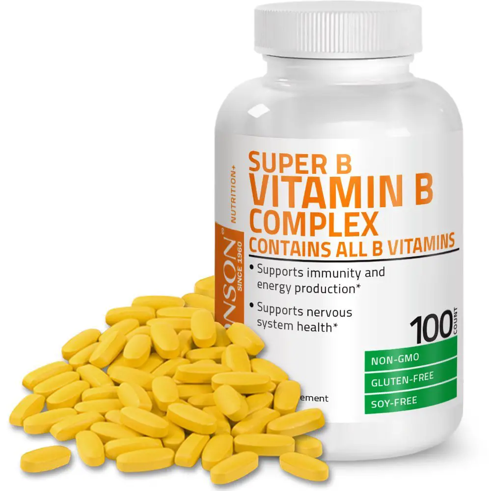 Bronson Vitamin B Complex (Vitamin B1, B2, B3, B6, B9