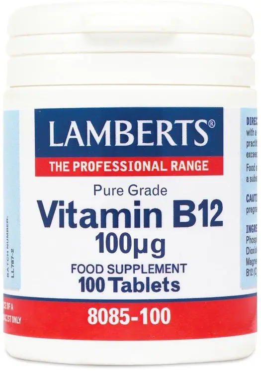 Buy Lamberts Vitamin B12 100mcg 100 Tablets