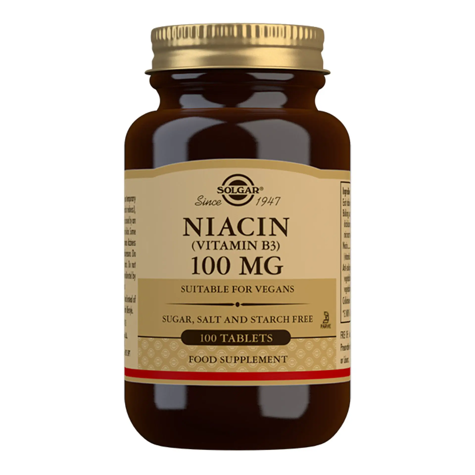 Buy Niacin Vitamin B3 100mg by Solgar I HealthPost NZ