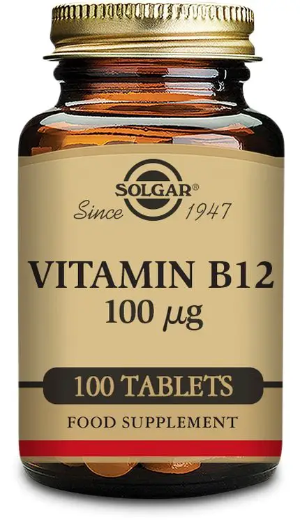 Buy Solgar Vitamin B12 100µg 100 Tablets