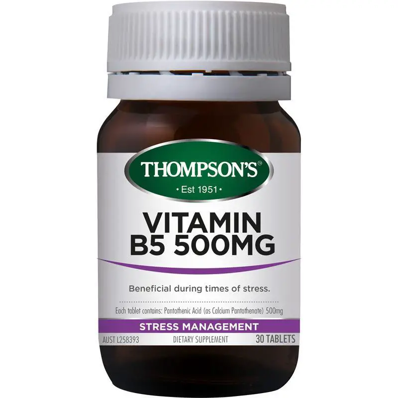 Buy Thompsons Vitamin B5 500mg 30 Tablets Online at Chemist WarehouseÂ®