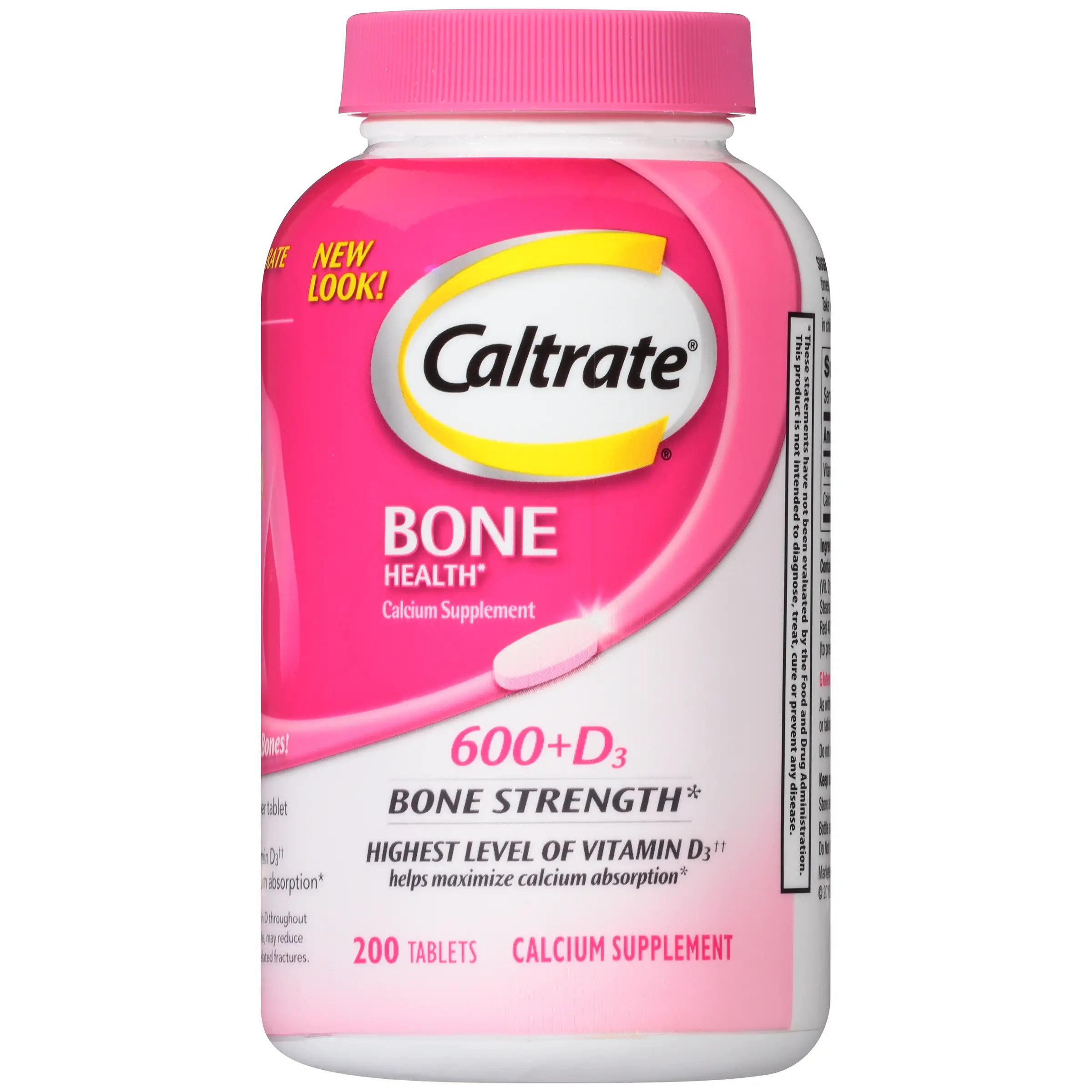 Caltrate Calcium &  Vitamin D, 600 + D, Tablets, 200 tablets