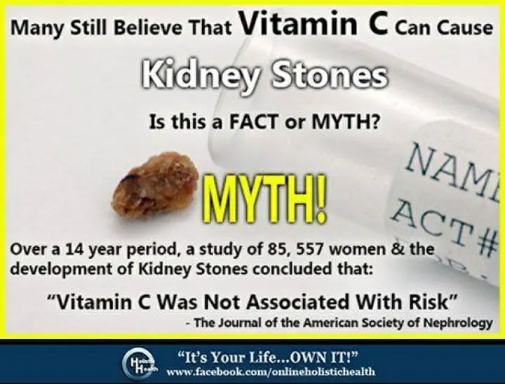 Can Vitamin C cause Kidney Stones?