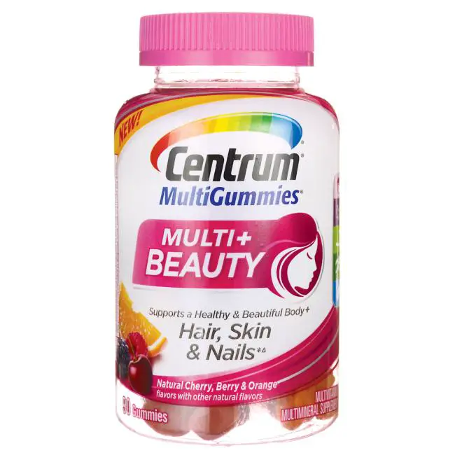 Centrum Multi + Beauty 90 Gummies Vitamin C Multivitamins ...