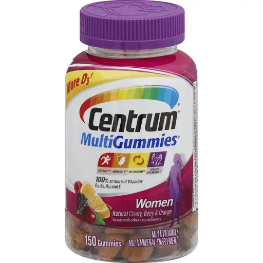 Centrum Multivitamin, Women, MultiGummies, Natural Cherry ...