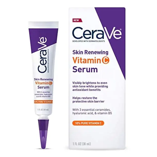 CeraVe Skin Renewing Vitamin C Serum with Hyaluronic Acid, Skin ...