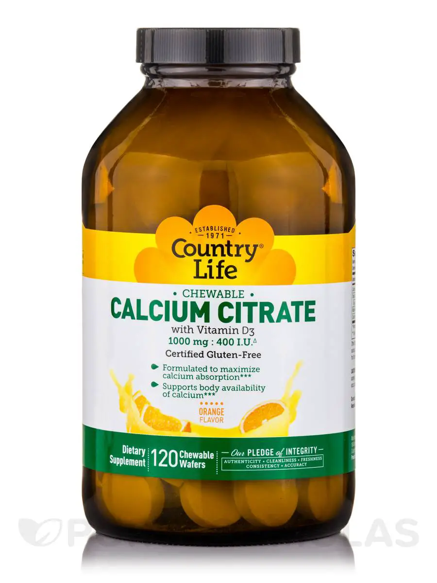 Chewable Calcium Citrate with vitamin D3, Orange Flavor