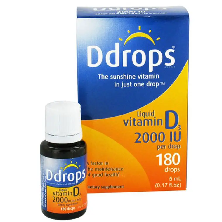 Ddrops Liquid Vitamin D3 2000 Iu Drops