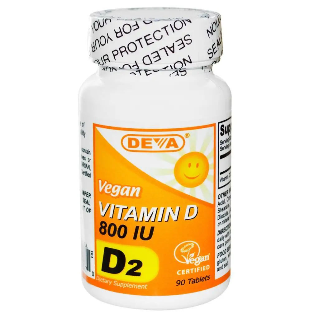 Deva Vegan Vitamin D  800 IU  90 Tablets  Cornerstone For Natural ...