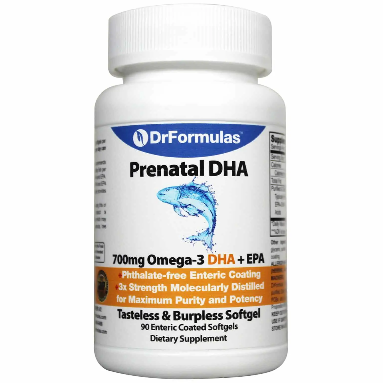 DrFormulas Best 700mg Prenatal DHA + EPA, S. American (not Nordic) Fish ...