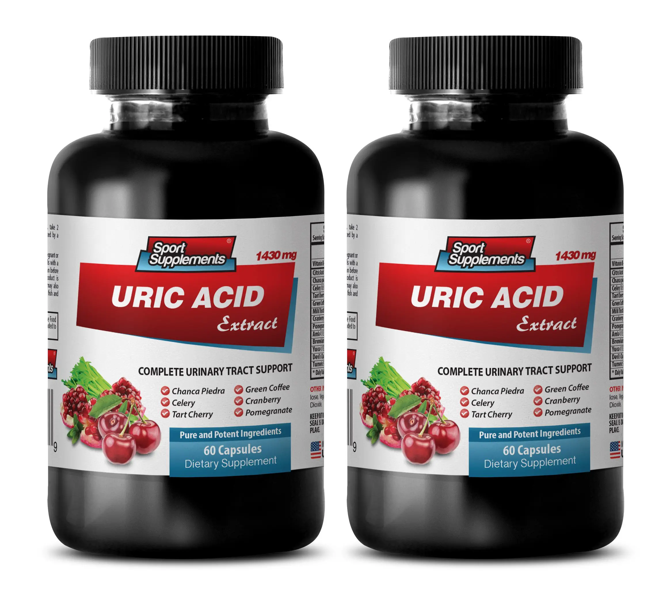 Energy Booster Pills  URIC Acid Formula Extract 1430Mg ...