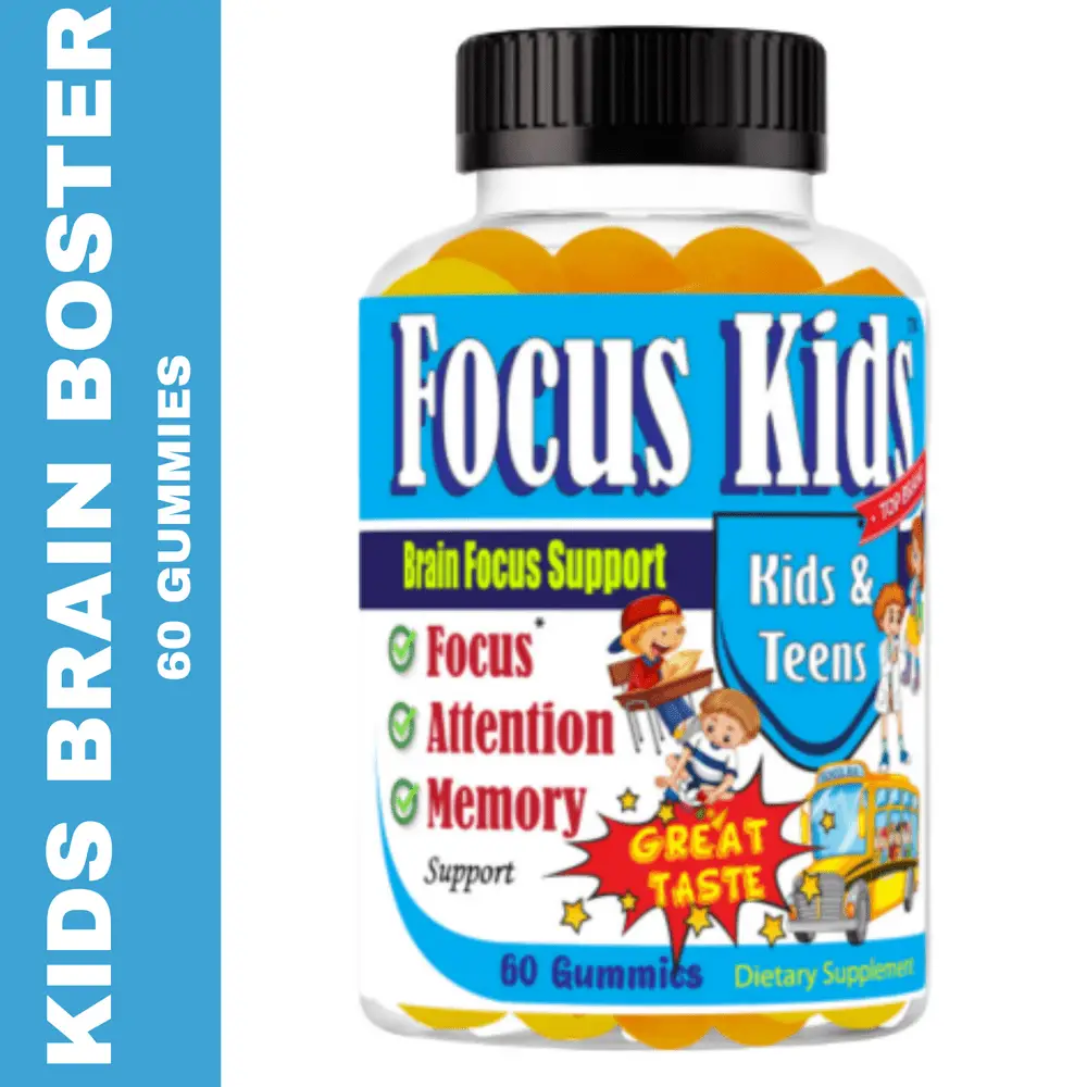 Focus Kids Brain Booster Supplement, Kids Gummy Vitamins for Memory ...