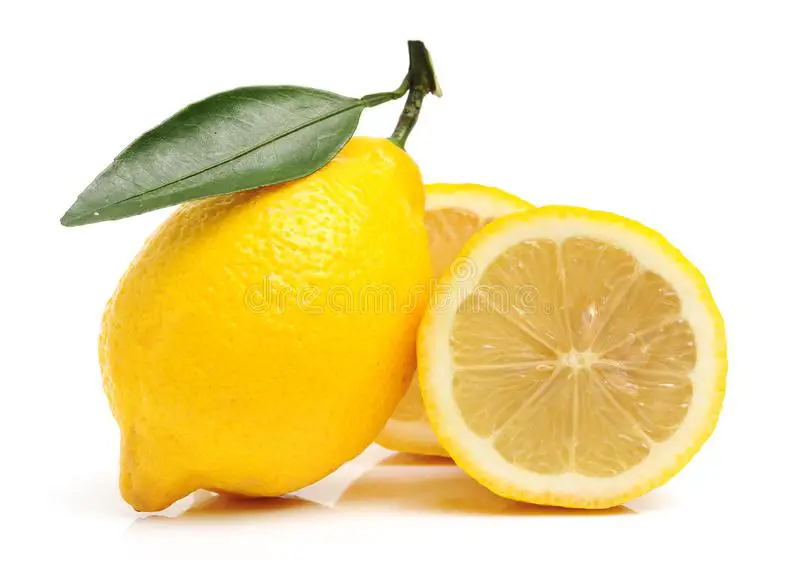 Fresh Lemon Fruit, Vitamin C Yellow Stock Image