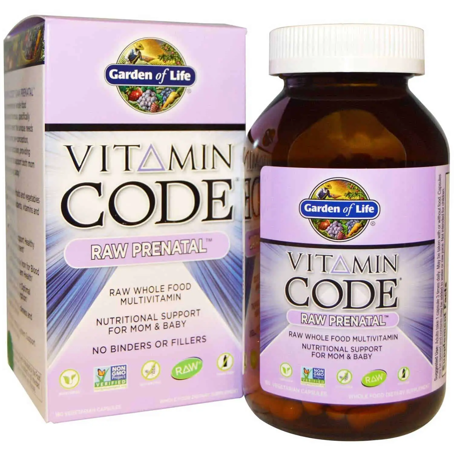 Garden of Life Vitamin Code Raw Prenatal, 90 Vcaps.  NaturesWisdom