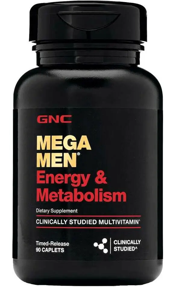 GNC Mega Men Energy and Metabolism Multi Vitamin Dietary ...