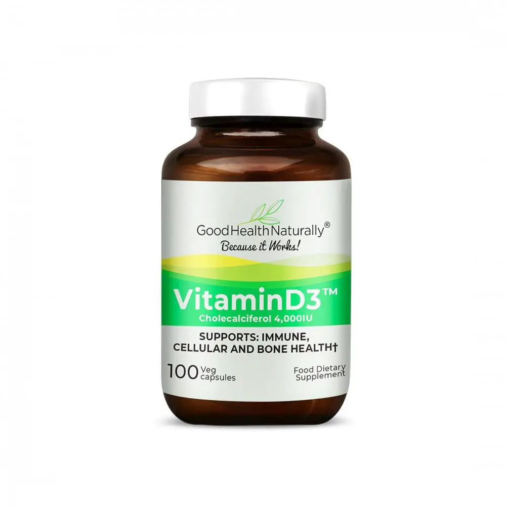 Good Health Naturally Vitamin D3 (4000 IU) &  Calcium 100 caps ...