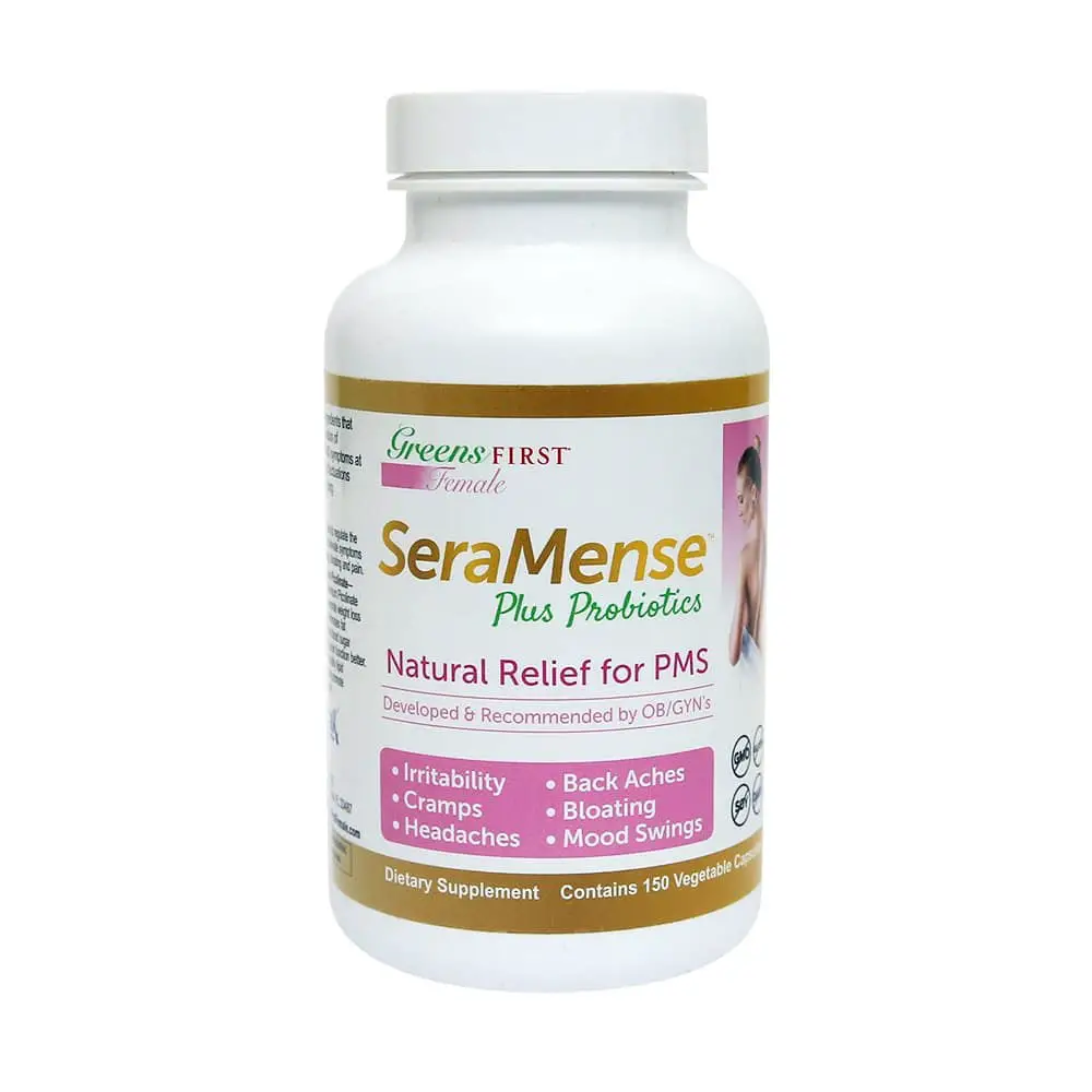 Greens First SeraMenseâ¢ Plus Probiotics â Natural PMS Relief Supplement ...
