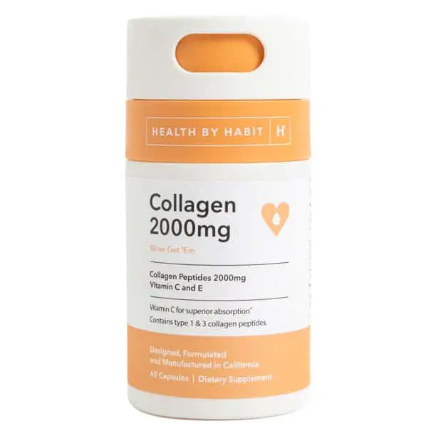 Health By Habit Collagen Supplement, Collagen Peptides 2000mg, 60 ...