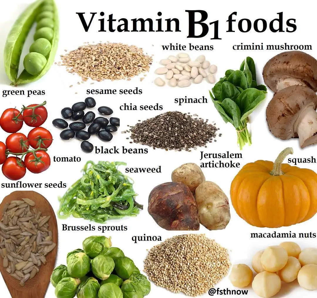 Here you have some great vitamin B1 sources. Eat the ...