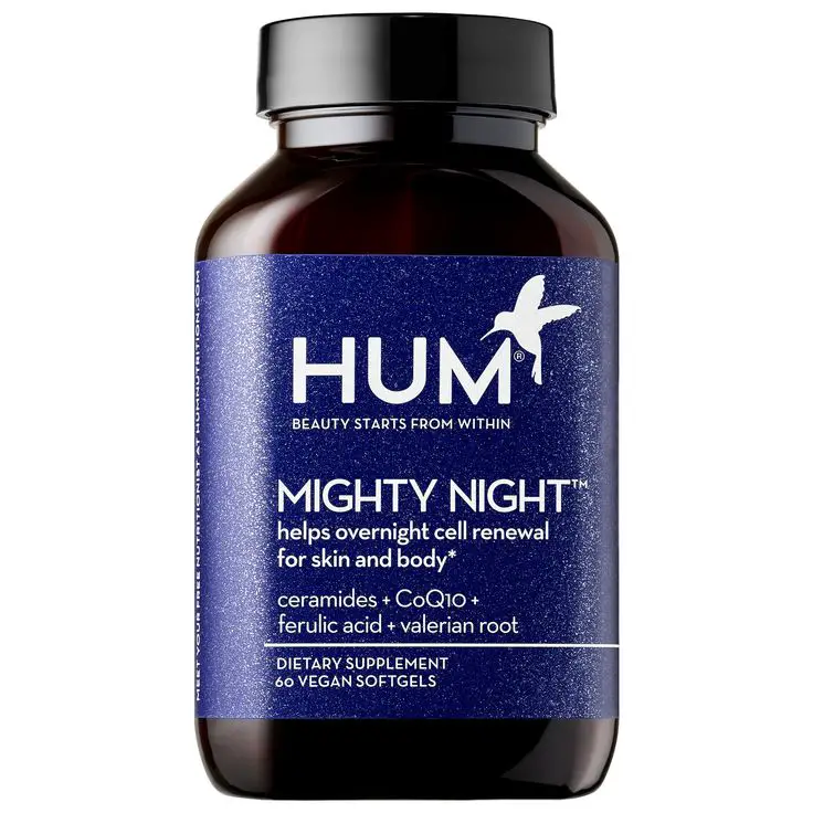 HUM Nutrition Mighty Night Overnight Renewal Supplement 60 ...