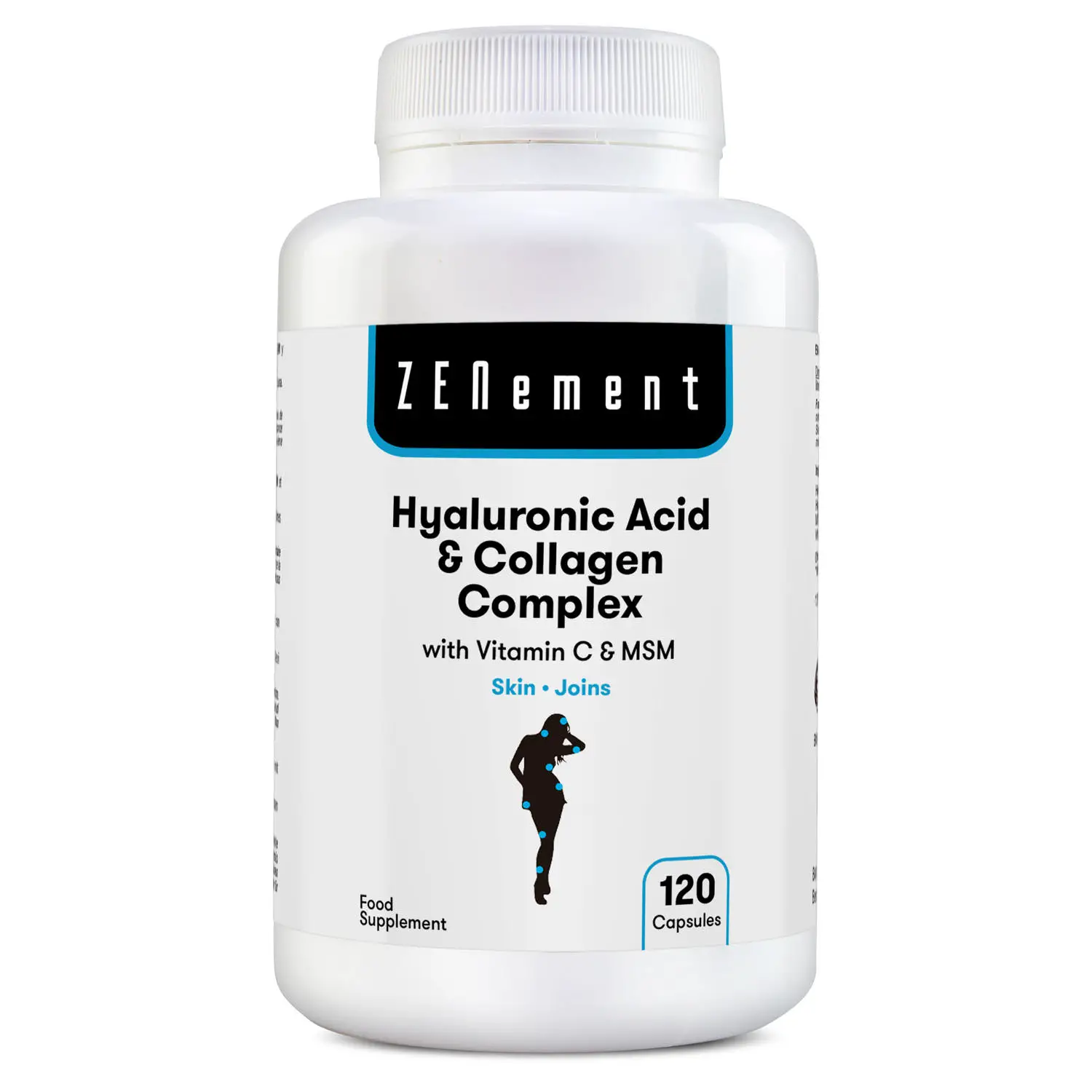 Hyaluronic Acid &  Collagen Complex with Vitamin C &  MSM, 120 Capsules ...