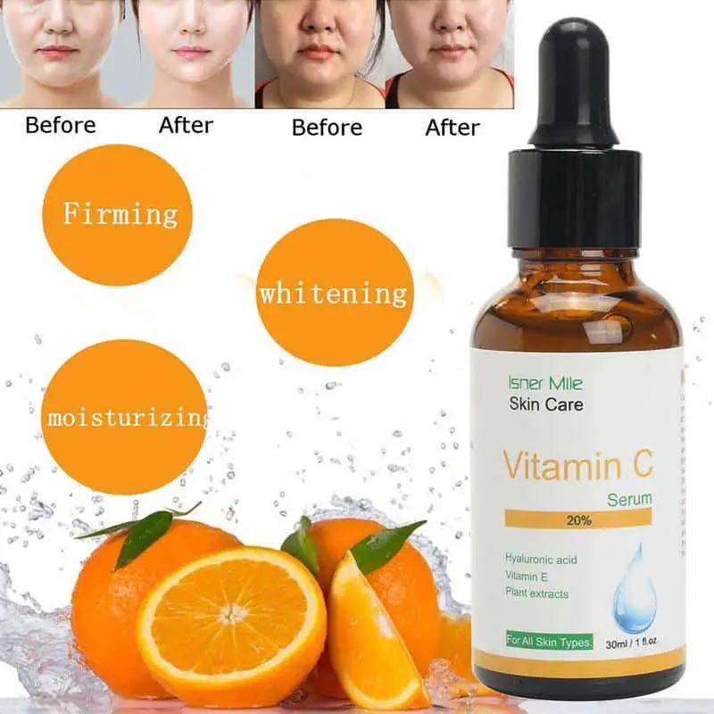 Hyaluronic Acid Vitamin C + Serum Skin Brightening Moisturizng Anti ...