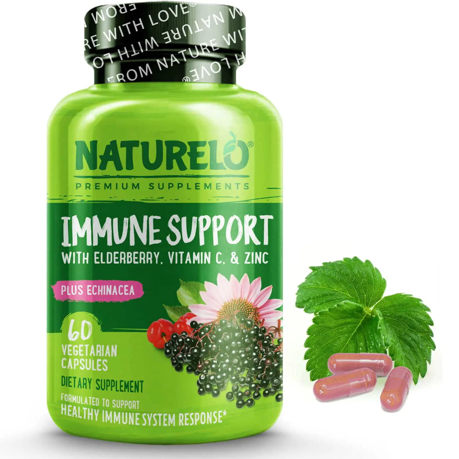 Immune Support with Elderberry, Vitamin C. &  Zinc