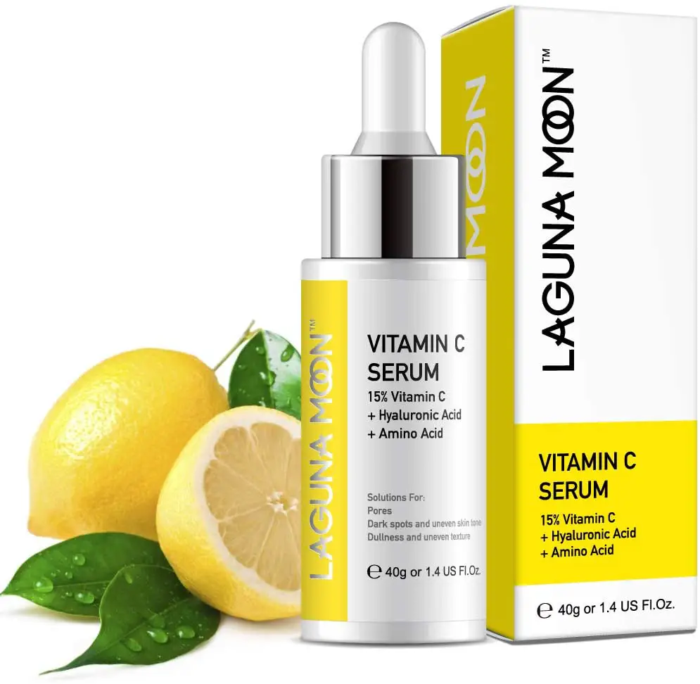 Lagunamoon Vitamin C Serum for Face with Hyaluronic Acid ...