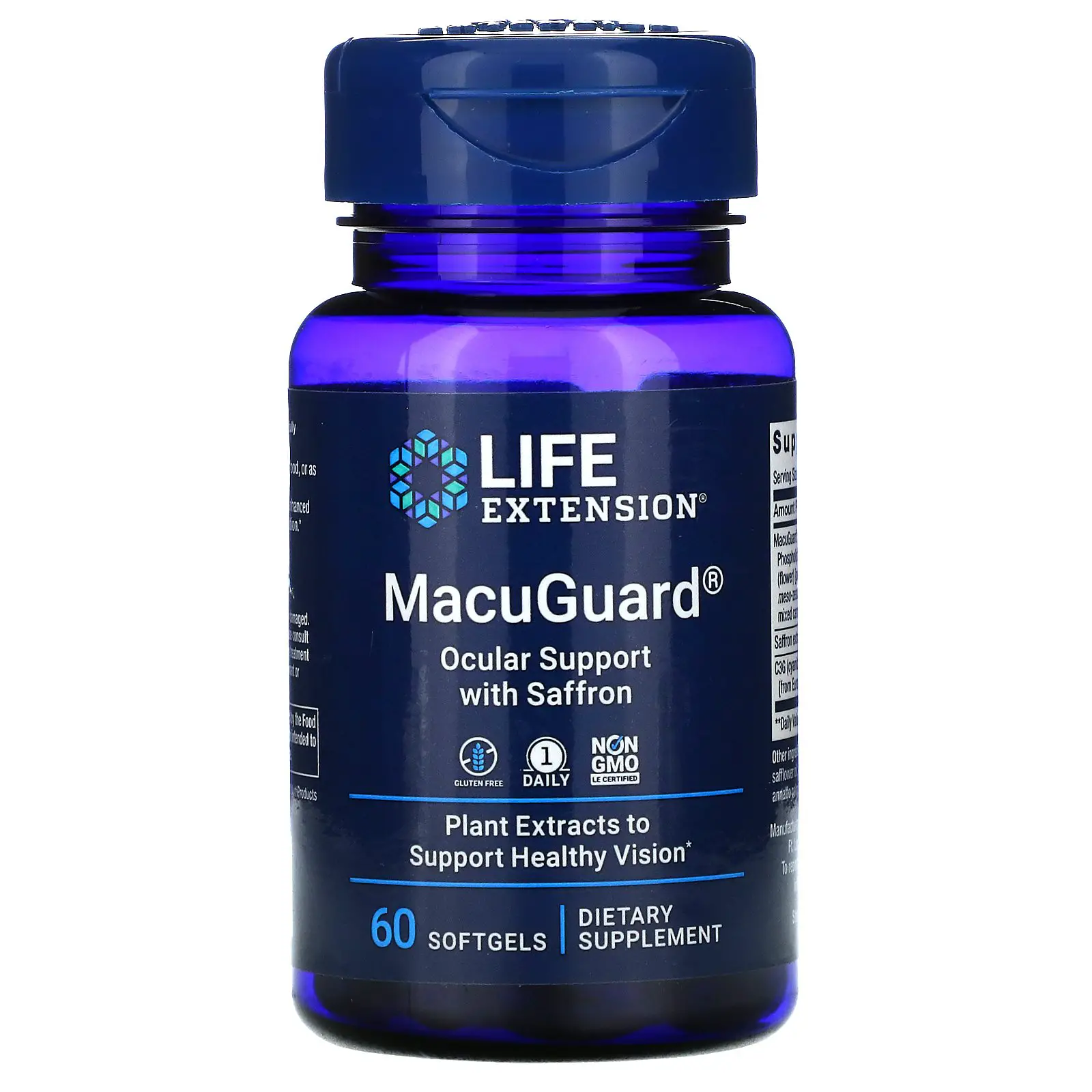 Life Extension MacuGuard, Ocular Support with Saffron, 60 ...