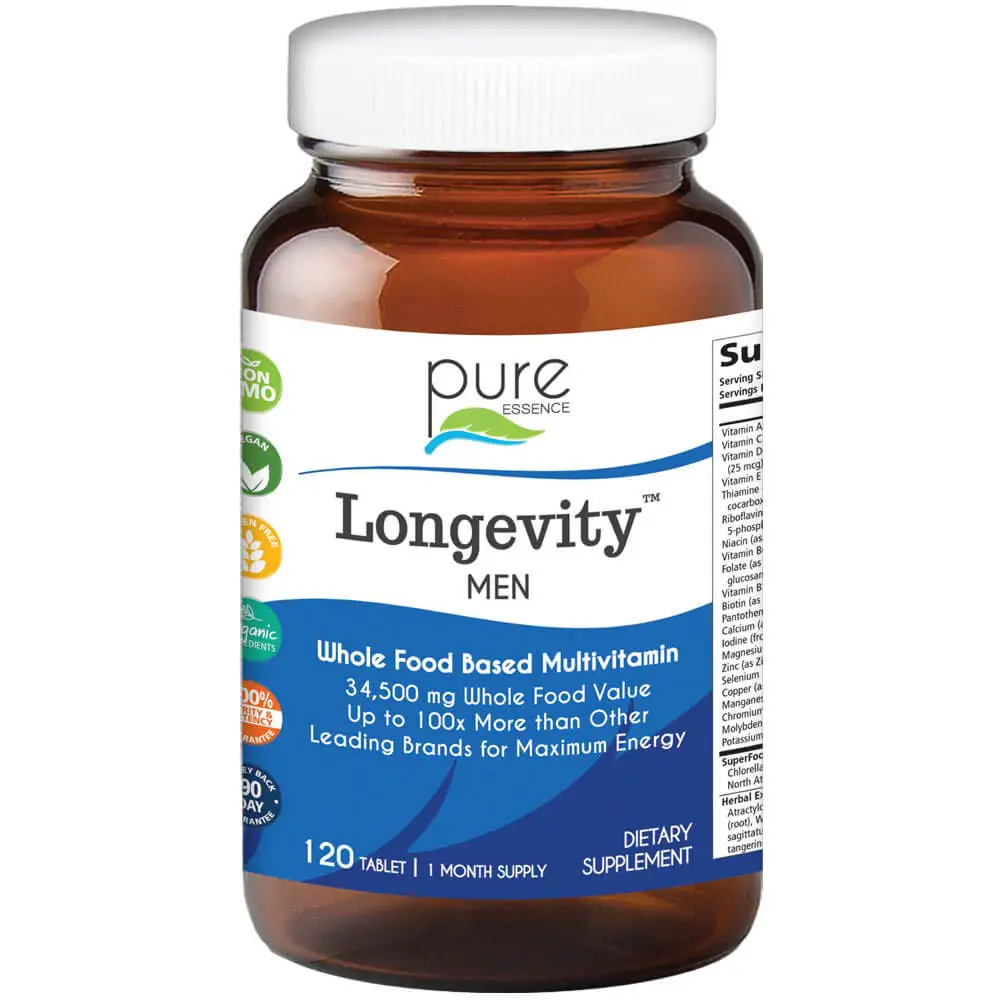 Longevity Multivitamin for Men Over 40  Super Energetic One a Day with ...