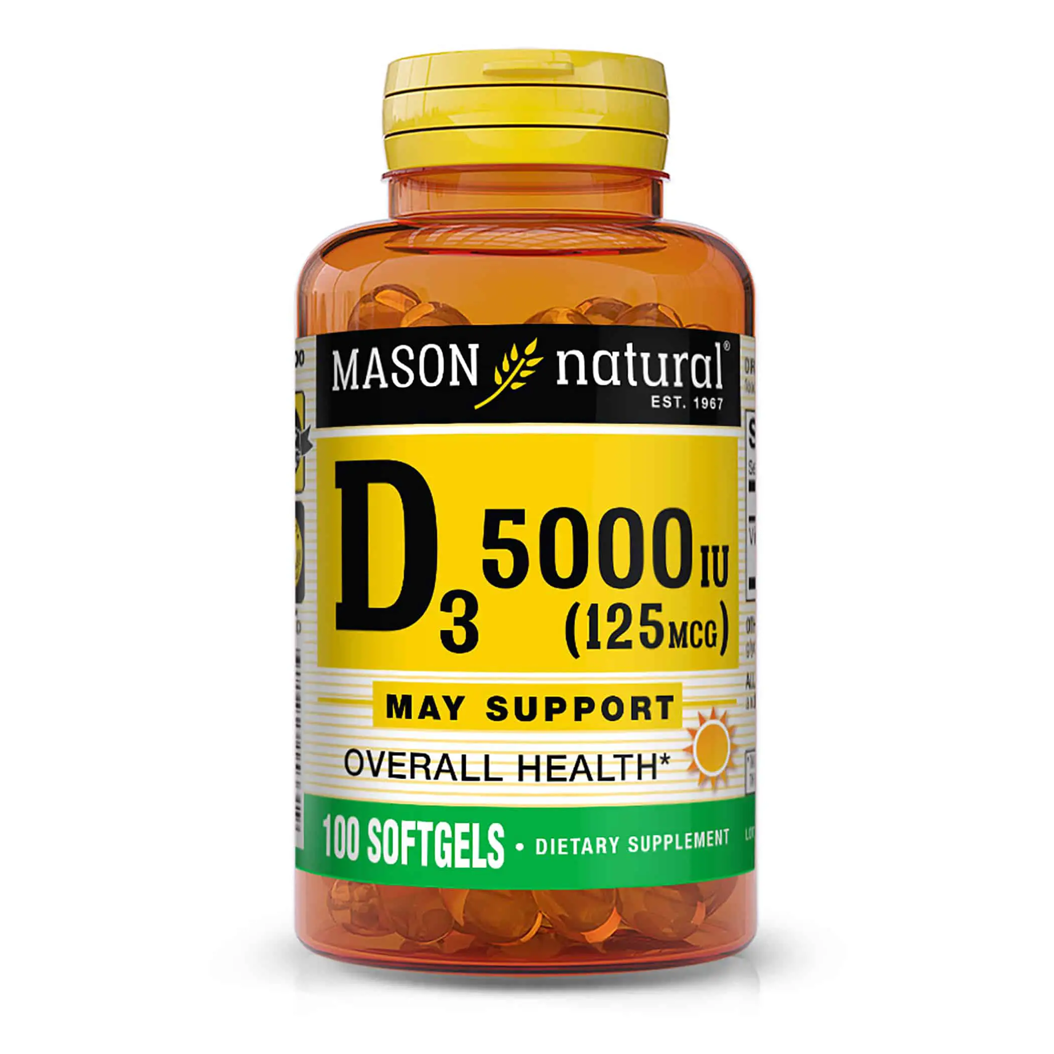 Mason Natural Vitamin D3 125 mcg (5,000 IU)