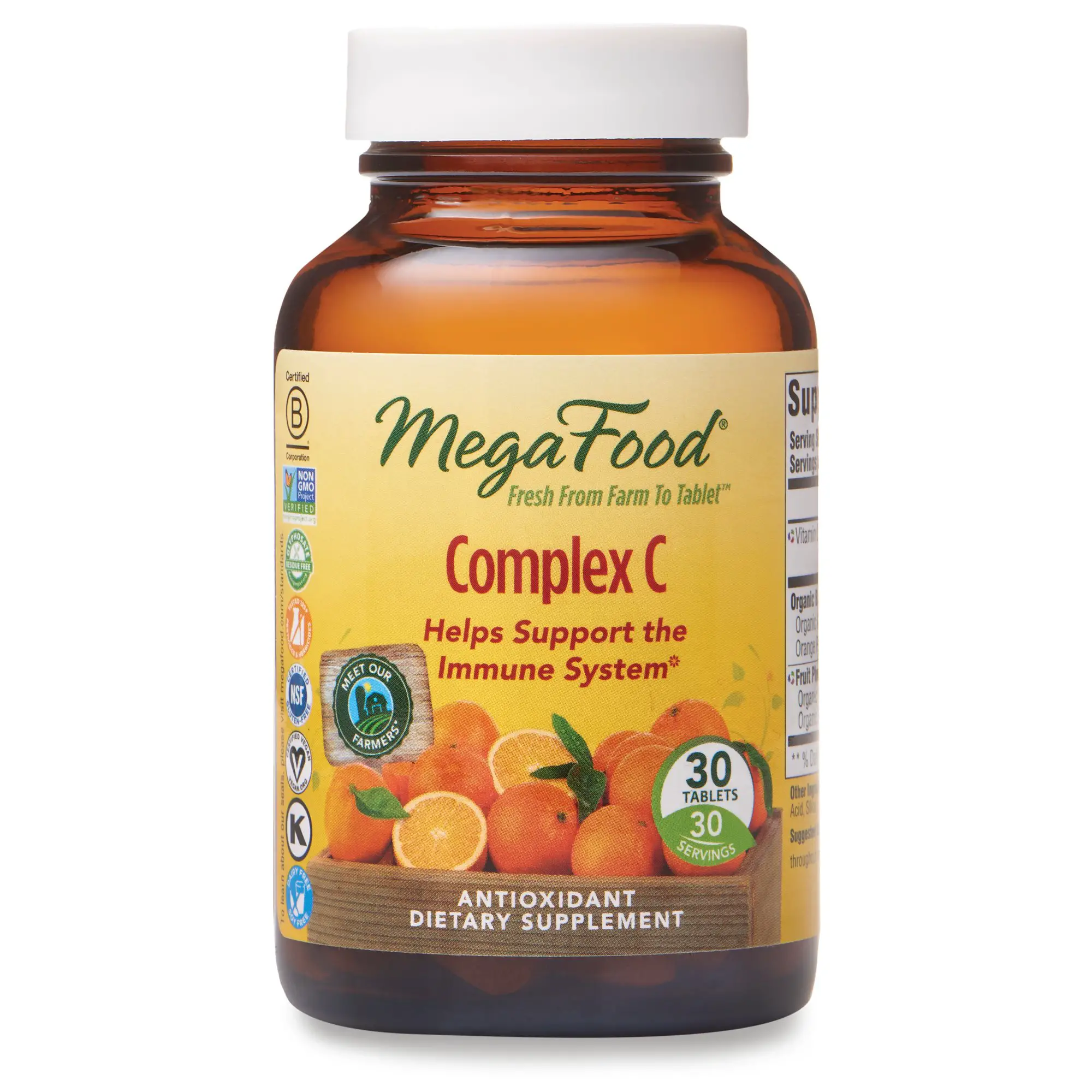 MegaFood, Complex C, Supports a Healthy Immune System, Antioxidant ...