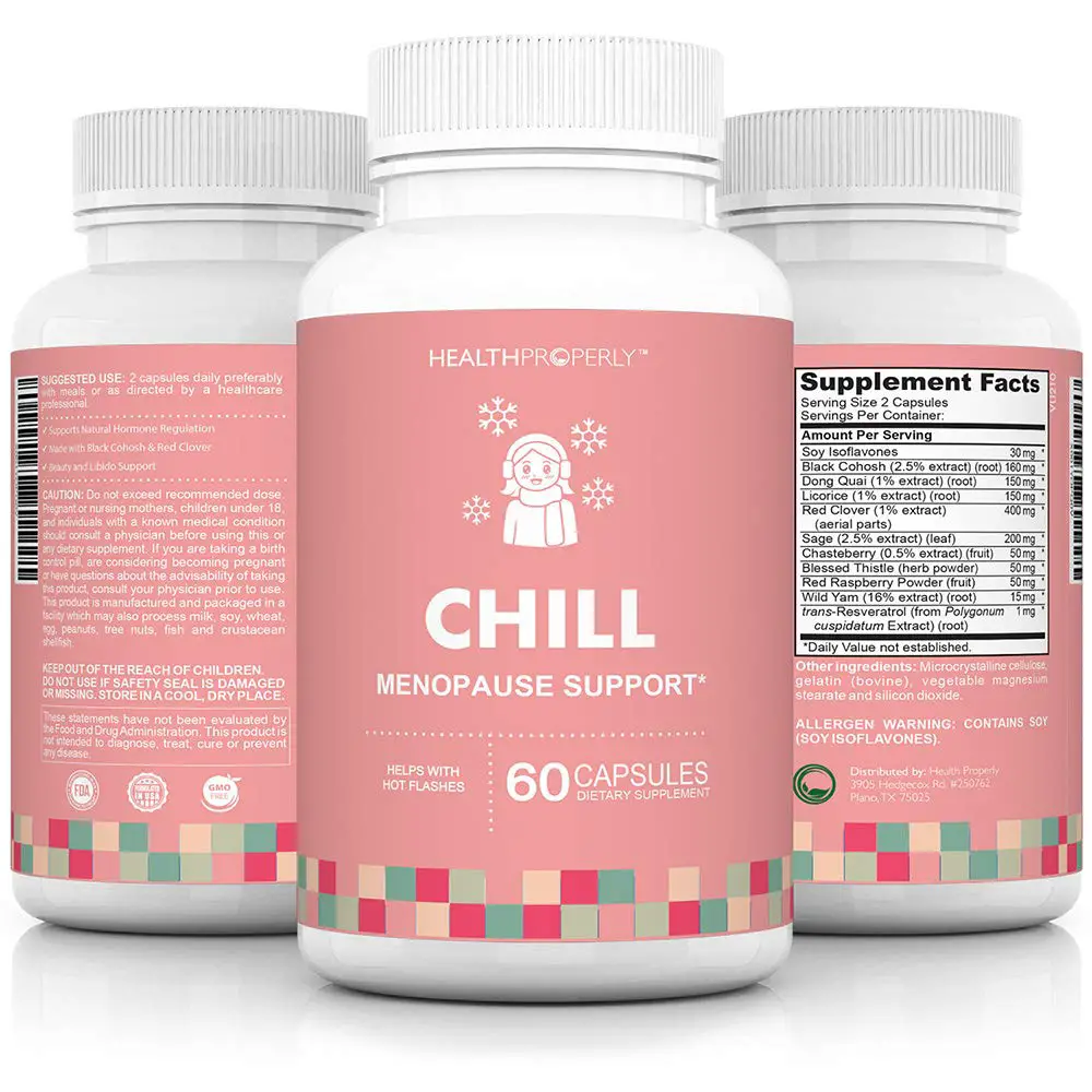 Menopause Vitamins for Hot Flash Relief &  Libido Support