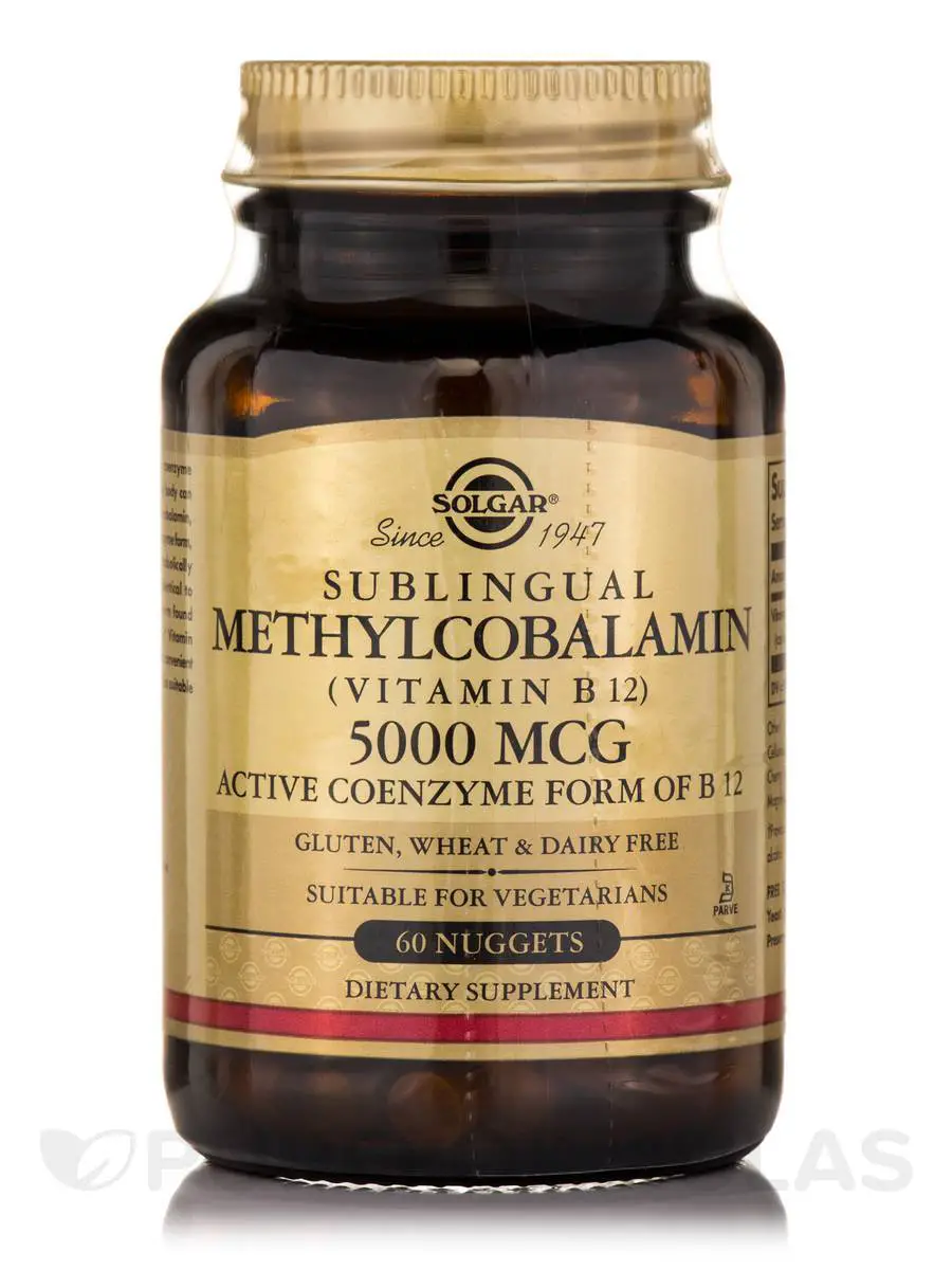 Methylcobalamin (Vitamin B12) 5000 mcg, Sublingual