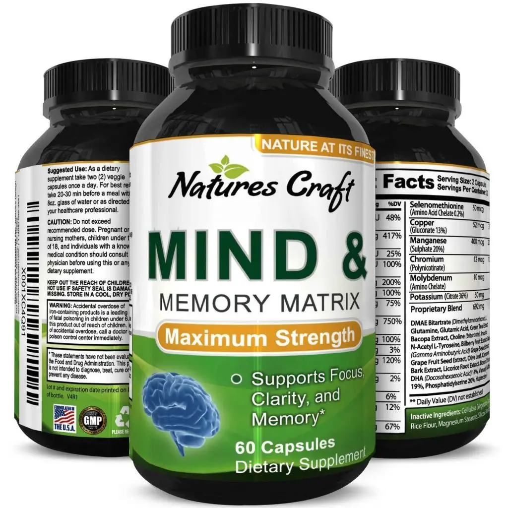 Mind Enhancement Pills Memory and Sharpen Focus Supplement for Mental ...