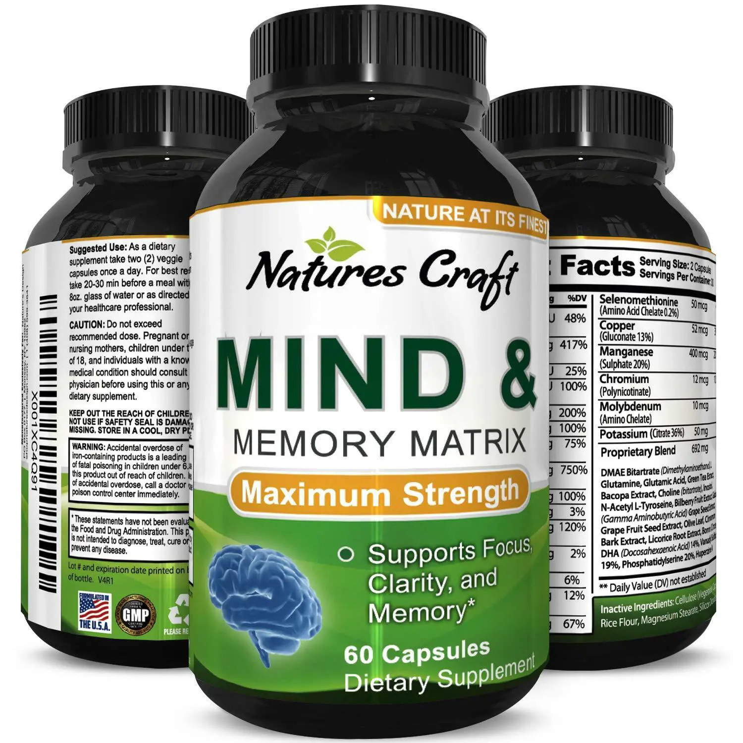 Mind Enhancement Pills Memory and Sharpen Focus Supplement ...