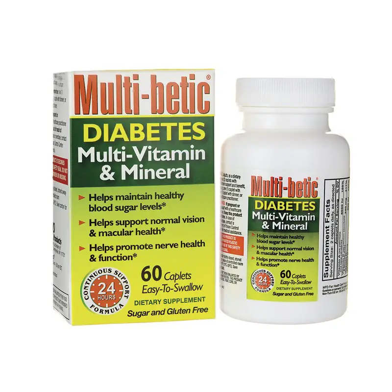 Multibetic Diabetes MultiVitamin &  Mineral, 60 Cplts