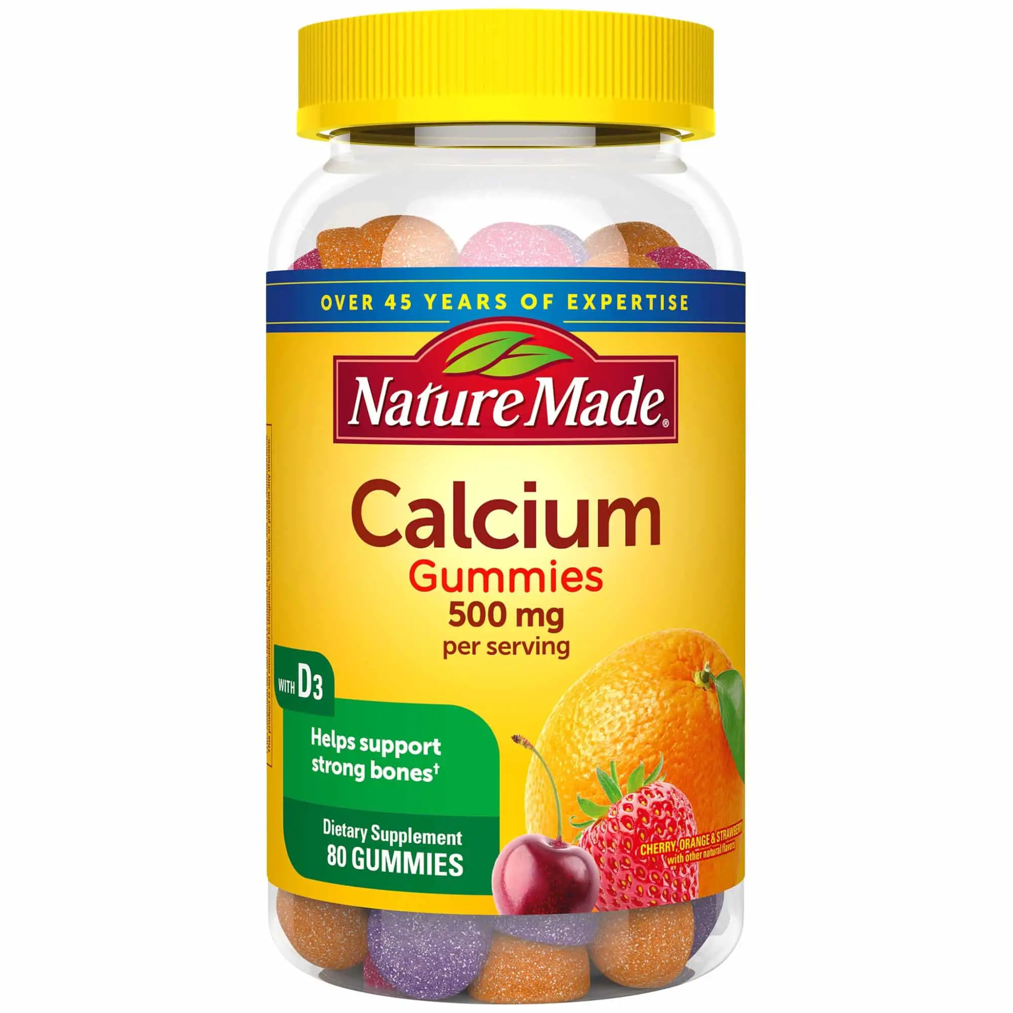 Nature Made Calcium 500 mg helps support Bone Strength with Vitamin D3 ...